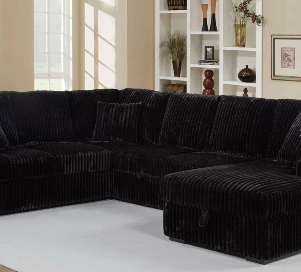 Why a Black Sleeper Sectional With Storage Chaise Is the Ultimate Space-Saving Sofa