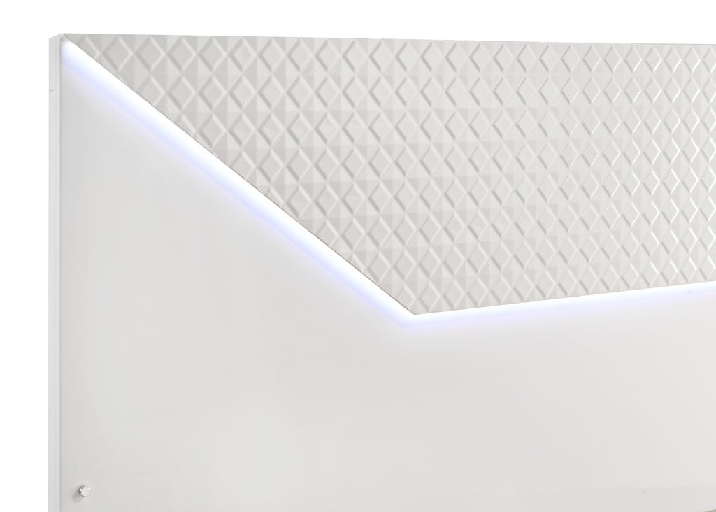 Textured white panel with a subtle pattern on a white background