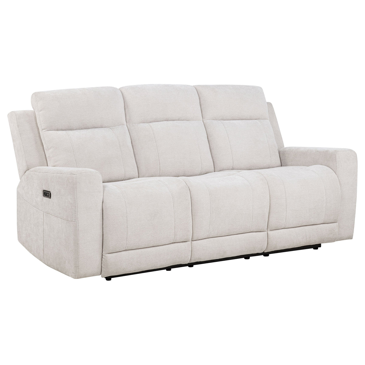 White sofa on a white background