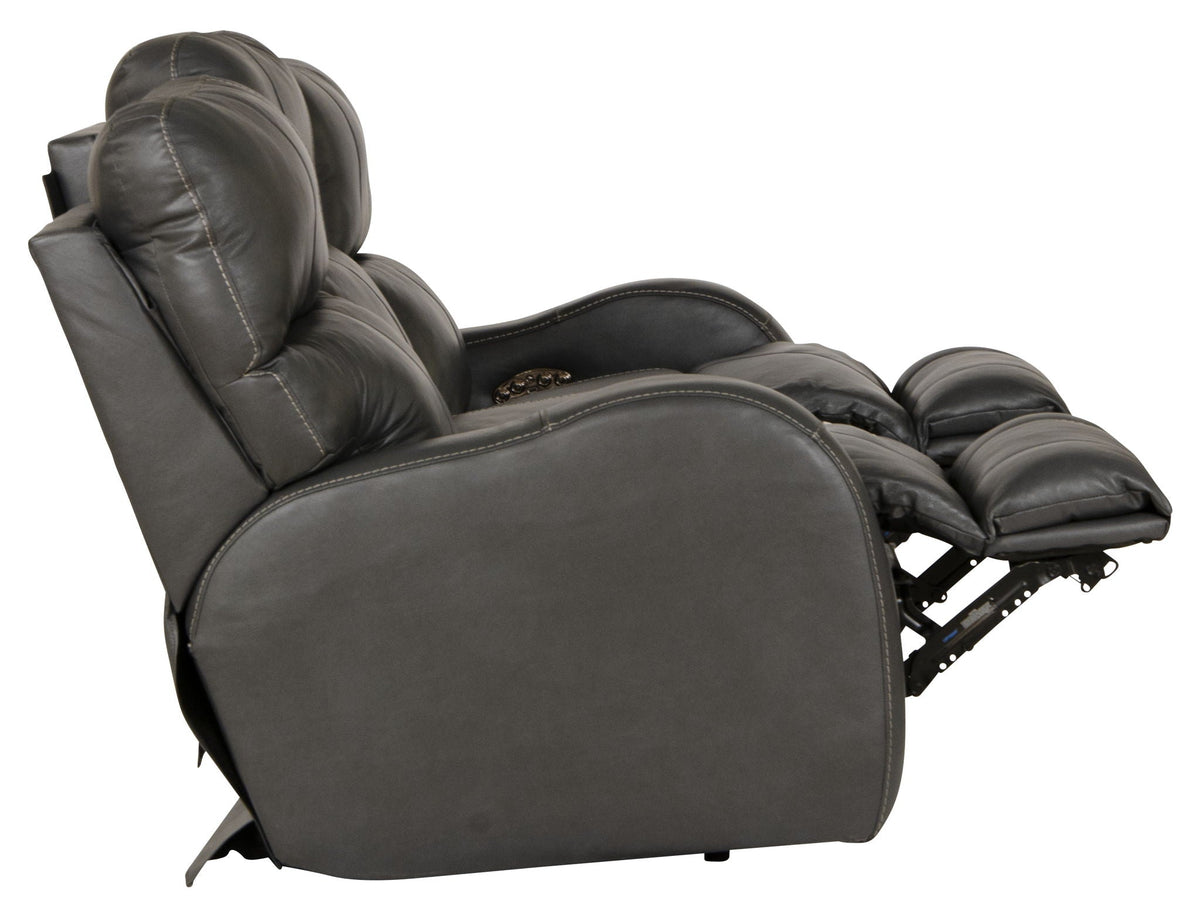 Gray massage chair on a white background