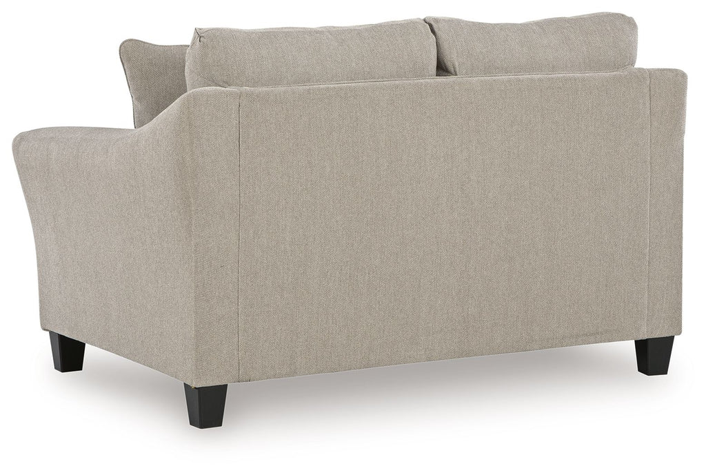 Beige sofa on a white background